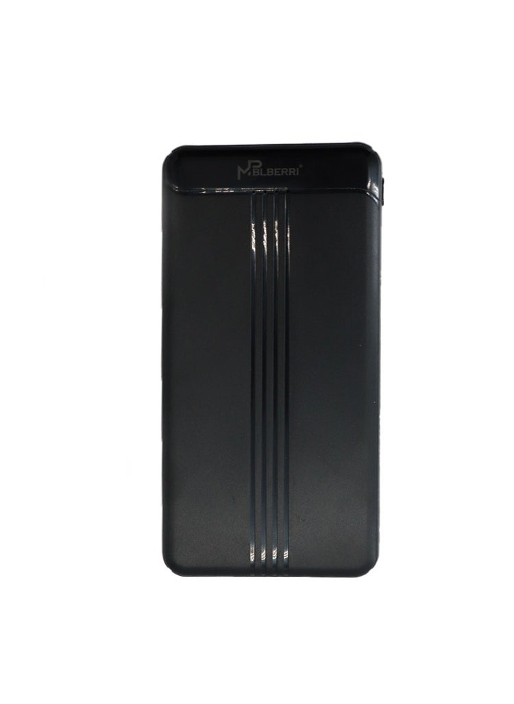 mpBLBERRI - 10,000mAh Power Bank | 2 USB-A, 1 USB-C Output | mpBLBERRI BLB-P702 - Image 1