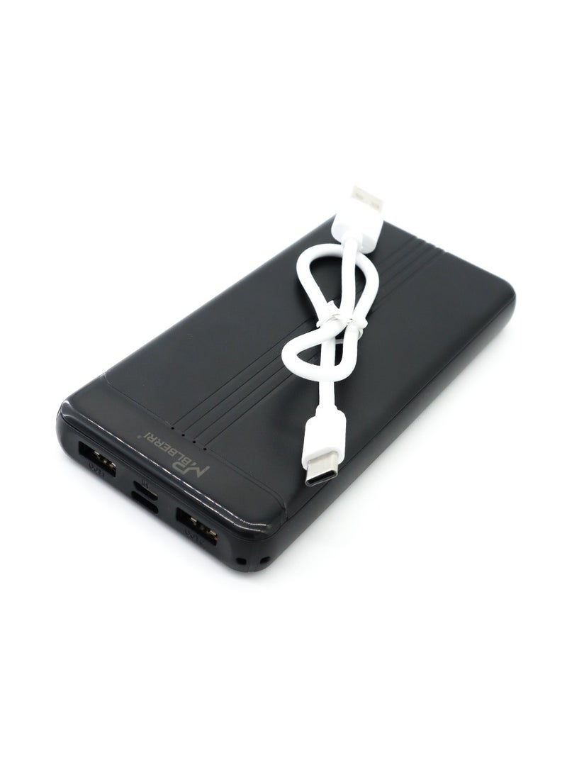 mpBLBERRI - 10,000mAh Power Bank | 2 USB-A, 1 USB-C Output | mpBLBERRI BLB-P702 - Image 1
