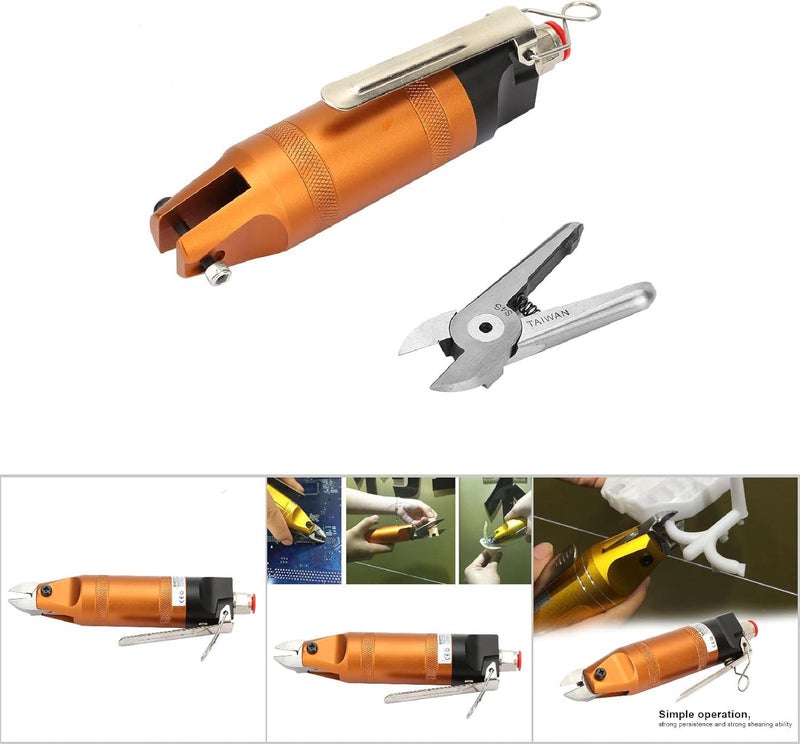 Semme HS10 Pneumatic Scissors Shear 6mm Metal Cutting Tool with Replaceable Cutter Suitable for Industrial Use and Auto Repair (HS10-S4S) - Image 3