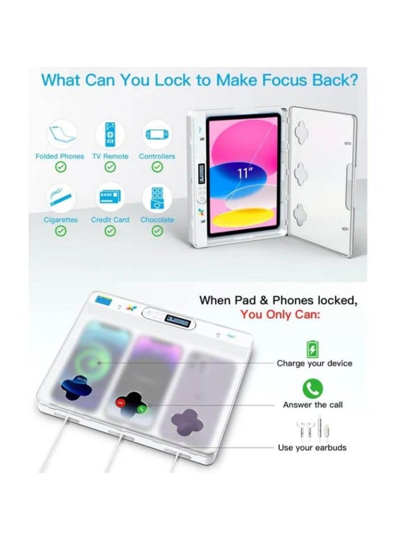 IDISKK Lock02 Phone Tablet PC Smart Timer Lock Box Self-discipline Lock - Image 3