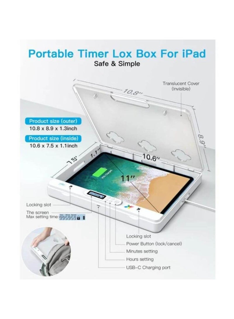 IDISKK Lock02 Phone Tablet PC Smart Timer Lock Box Self-discipline Lock - Image 5
