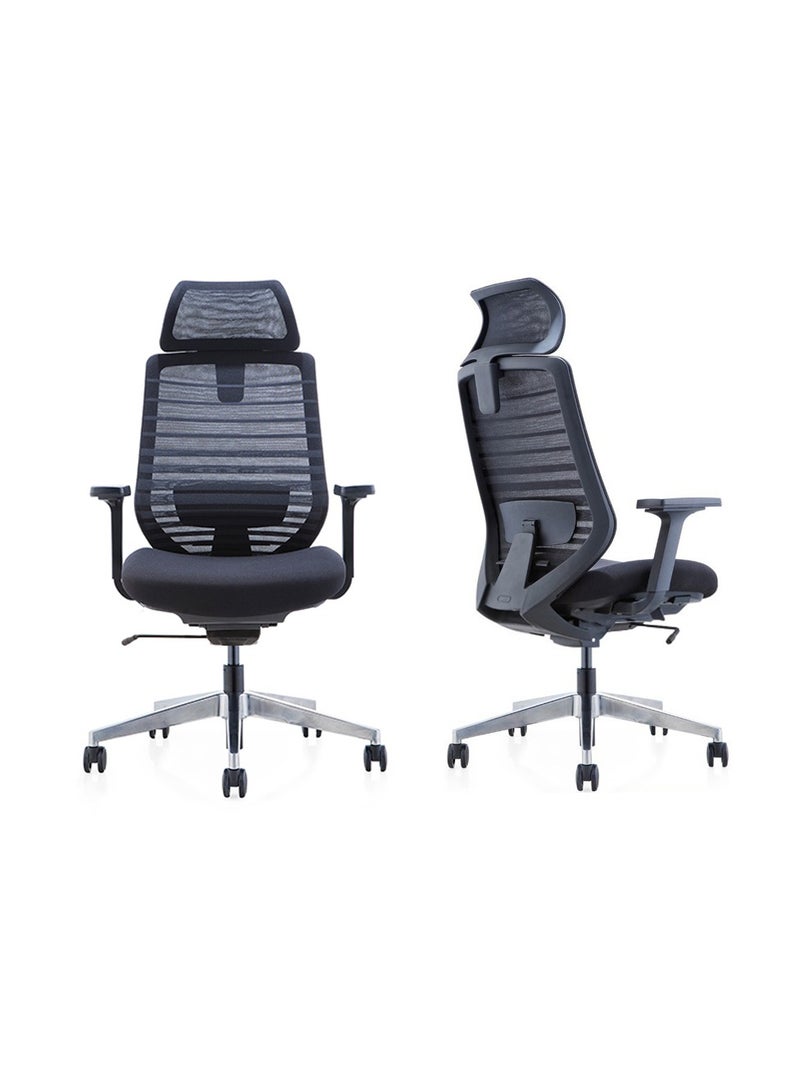 WORKSPACE Home Office Spirit Chair High Back Black Frame Ergonomic Mesh Chair for Comportable Workspace - Image 2