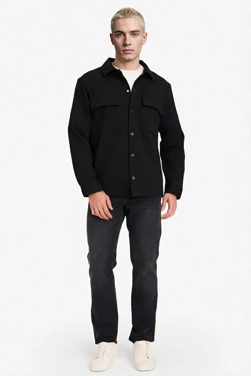 DeFacto Regular Fit Long Sleeve Overshirt