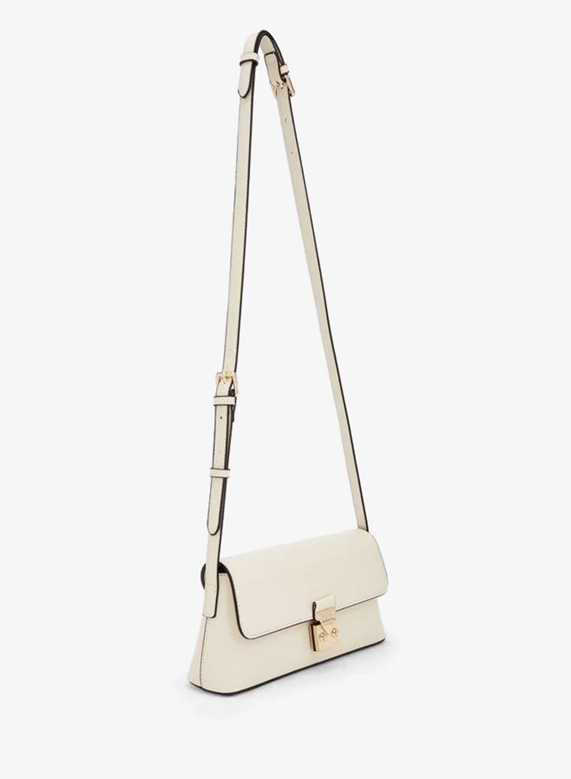 Celeste Solid Crossbody Bag With Magnetic Clasp Closure