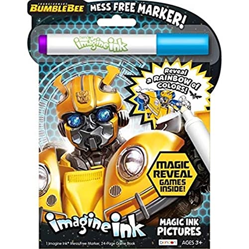 Bendon Transformers Coloring Book Imagine Ink Bumblebee Activity Book Transformers Imagine Ink Magic Ink Mess Free Coloring Book 24 Pages Officially Licensed - Image 1