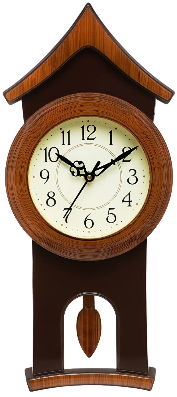 Harbour Analog Latest Stylish New Models Wall Clock with Pendulum for Home Living Room Hall Bedroom (Size Height 40 CM X Width 17.5 CM)- Home Decor Big Size Wall Clock MJ AD 19 GBG 1 - Image 5