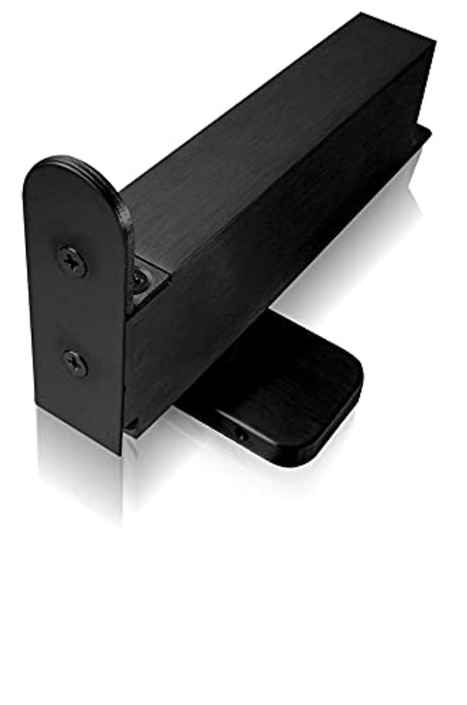 NHN Model: PDC103W-S Matte Black Hydraulic Self Closing Concealed Door Closer for Wooden & Steel Doors (Hold Open/Max. Door Width 37 3/8 in.) - Image 1