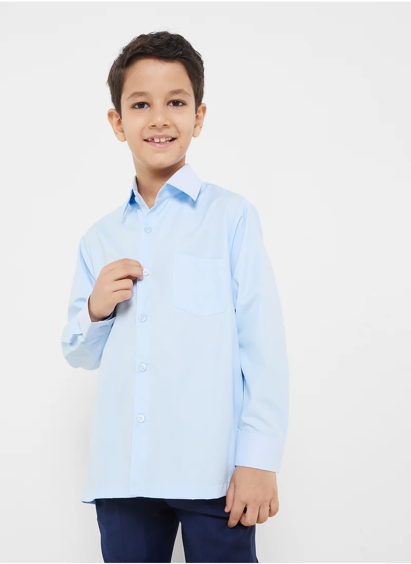 هيا كلوزيت Kids School Uniform Long Sleeve Shirt