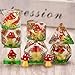 Maywin Mushroom Resin Dice SetPolyhedral Dice Mushroom Inclusion DiceRPG DD Dice Set for Dungeons and Dragons MTG RPG Role Playing Games for 15 Years and Up - Image 4