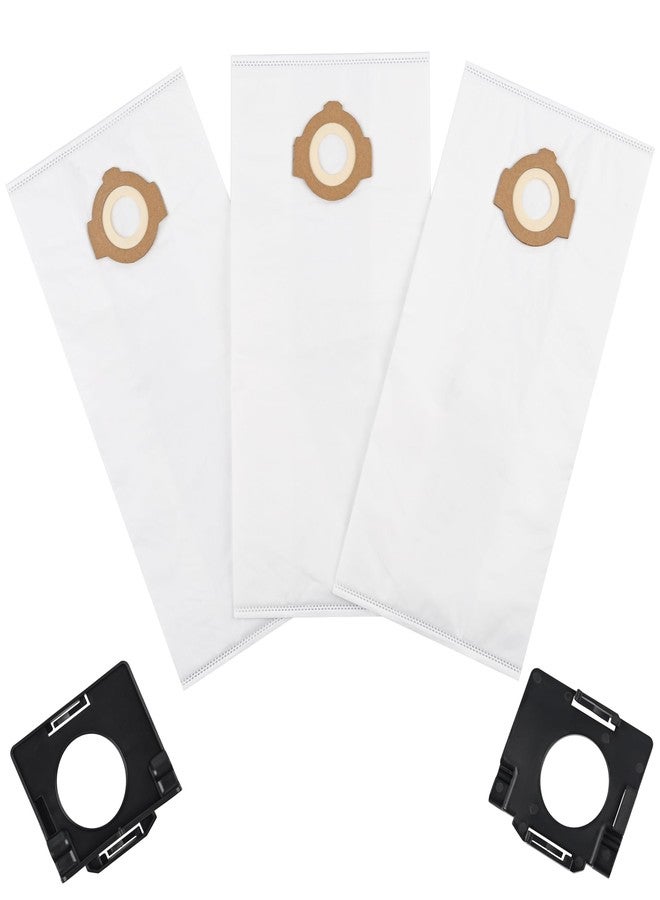Ulreon 3 Pack 49-90-2016 Fleece Dust Bags Compatible with Milwaukee 0960-20 & 0970-20 Cordless Wet/Dry Packout Vacuums +2 Pack Attachable Bag Holder (3 Bags 2 Holders) - Image 1