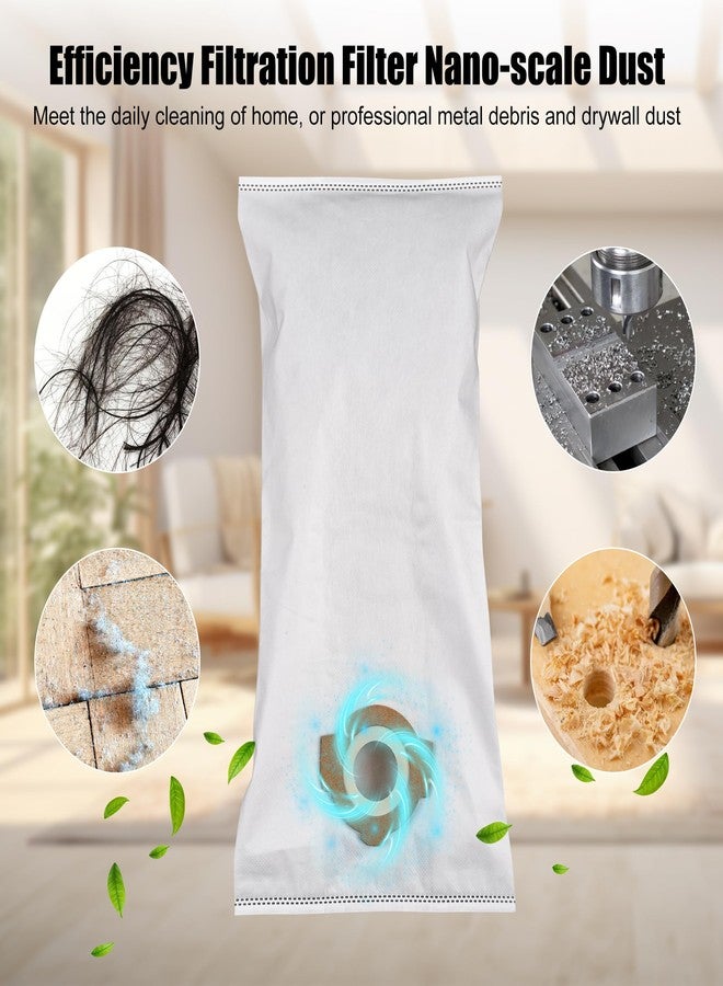 Ulreon 3 Pack 49-90-2016 Fleece Dust Bags Compatible with Milwaukee 0960-20 & 0970-20 Cordless Wet/Dry Packout Vacuums +2 Pack Attachable Bag Holder (3 Bags 2 Holders) - Image 5