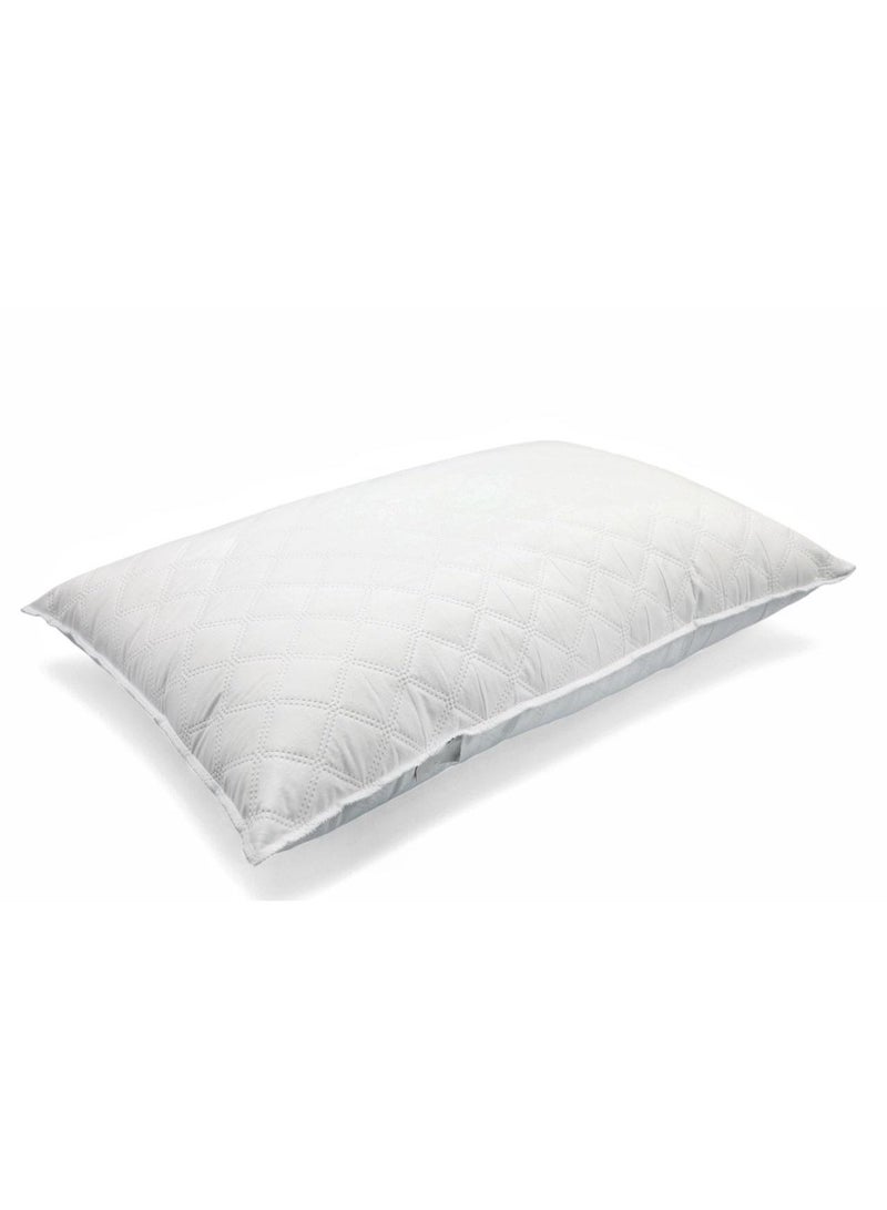 وسادة، مخدة سرير فاخرة، مريحة للنوم على طراز الفنادق، مصنوعة بتقنية الألياف الدقيقة، 75× 50 سم - Image 1