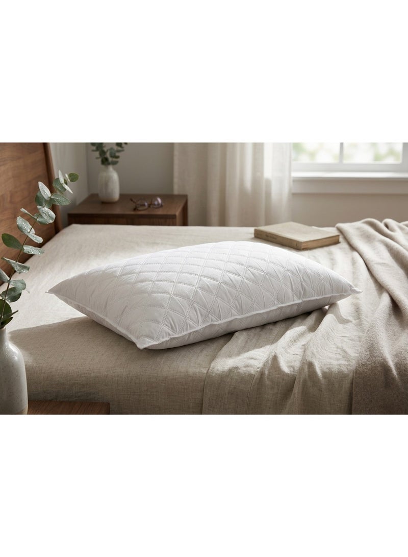 Luxury hotel-style sleeping pillow – Comfortable bed pillow with soft microfiber filling, neck support, 75 x 50 cm - Image 5