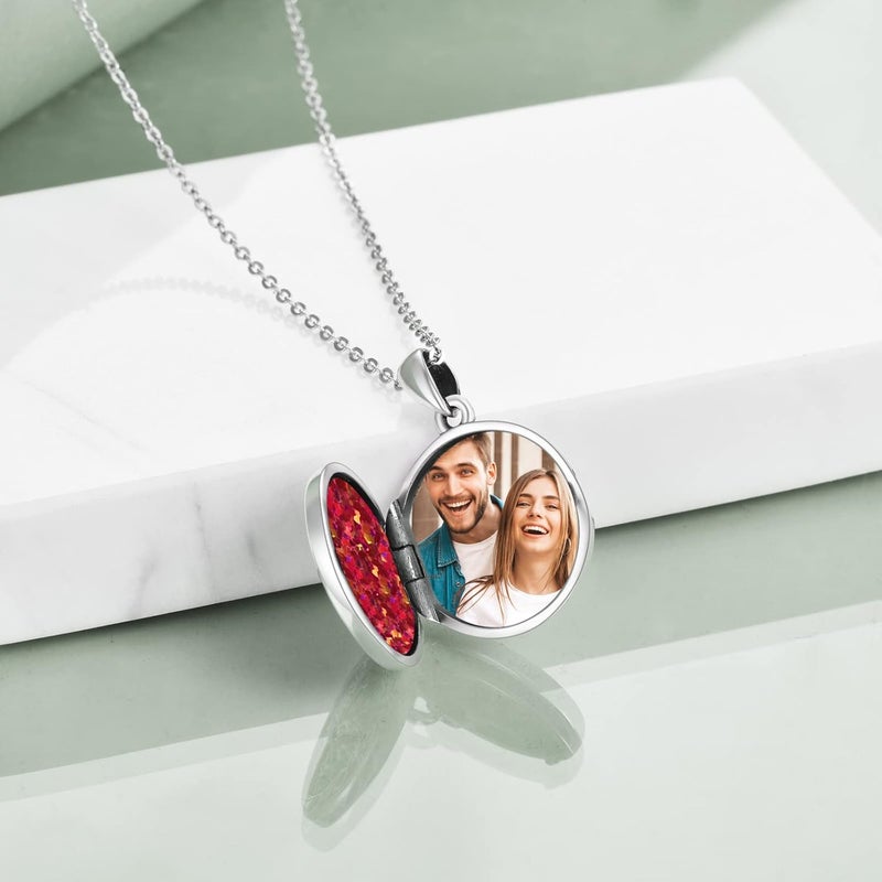 ONEFINITY Store Tree of Life Locket Necklace Sterling Silver Locket Necklace That Holds Pictures Tree of Life Locket Pendant for Women Wife Girlfriend - Image 4