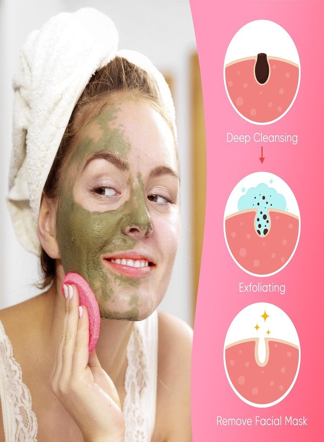 GAINWELL 100PCS Compressed Facial Sponges, Cleansing, for Personal Spa Esthetician Use, Pink - Image 5