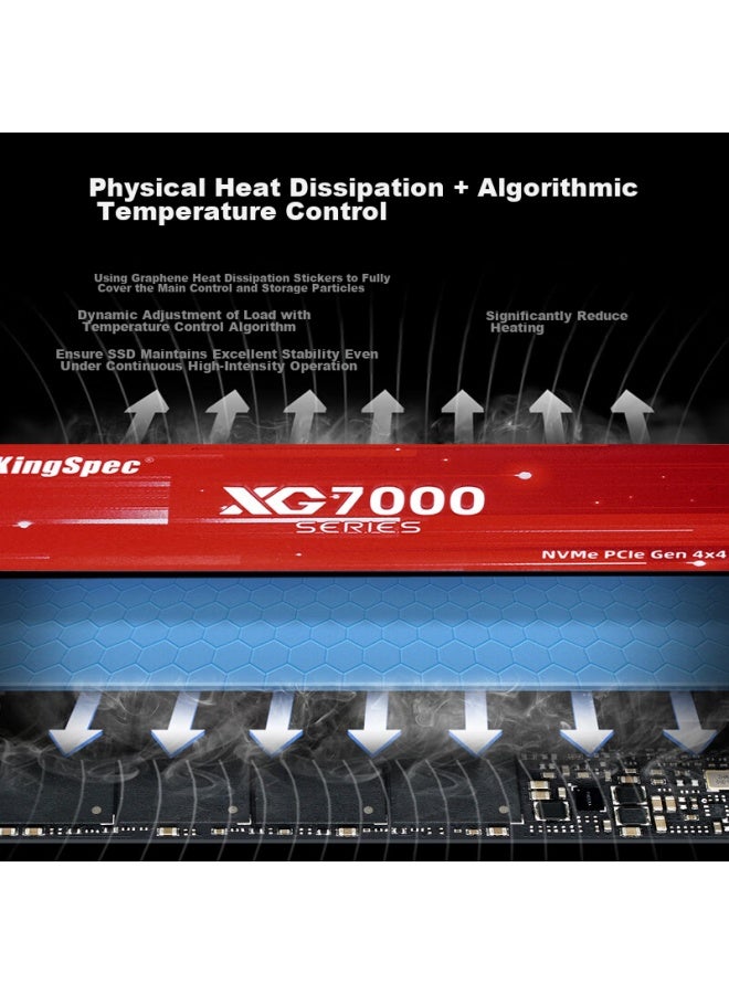 Kingspec 1tb Ssd M.2 Interface Pcie 4.0, Read Speed 7400mb/s, Nvme Tlc Particles, Compatible With Desktop And Laptop, Suitable For Black Myth： Wukong - Image 5