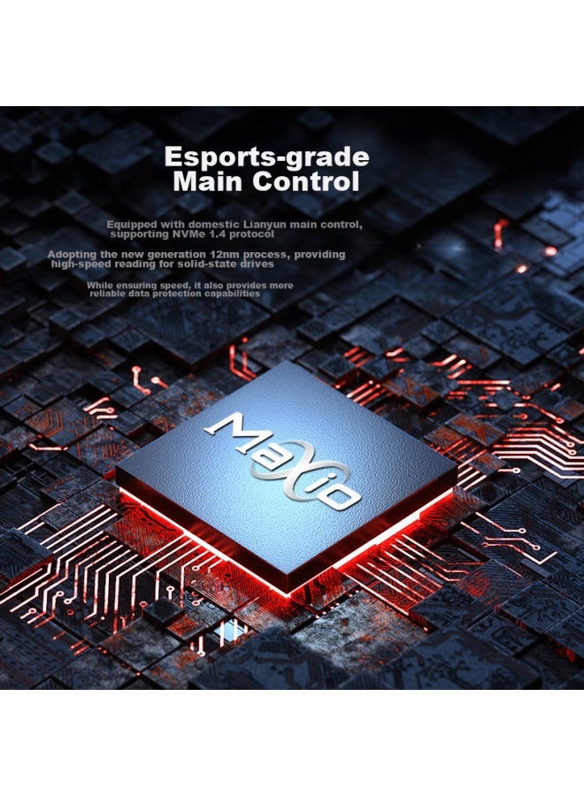 Kingspec 1tb Ssd M.2 Interface Pcie 4.0, Read Speed 7400mb/s, Nvme Tlc Particles, Compatible With Desktop And Laptop, Suitable For Black Myth： Wukong - Image 2