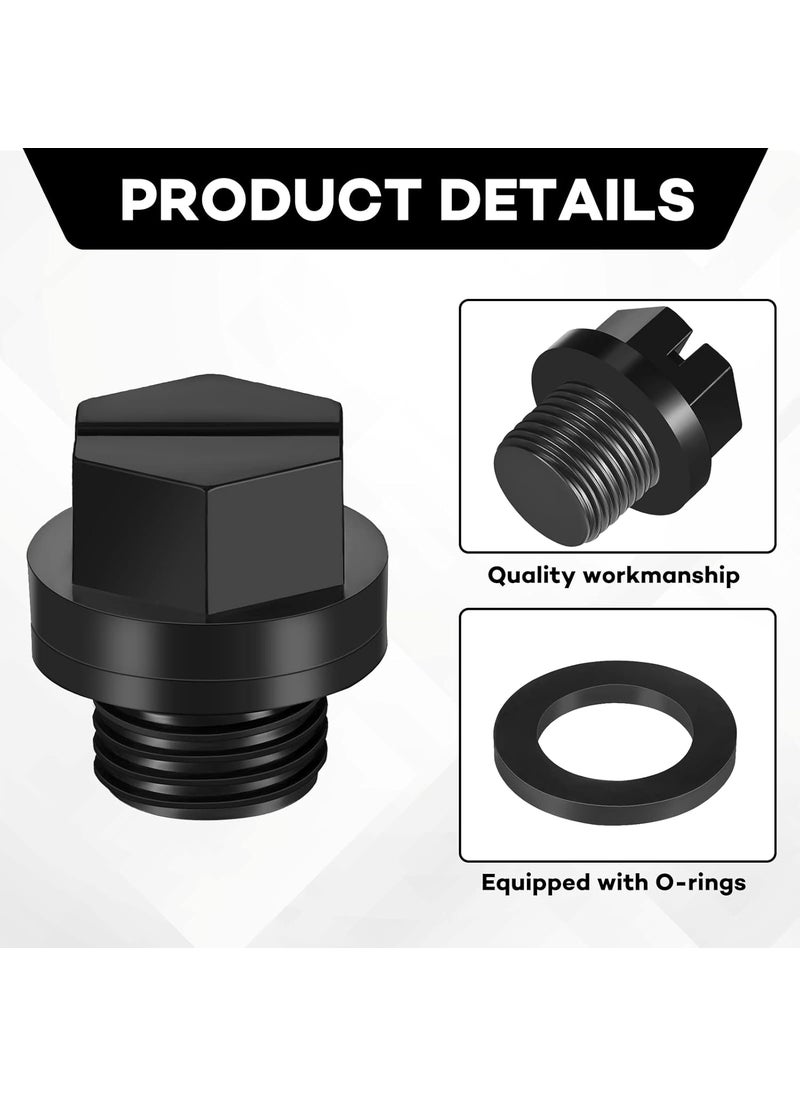 Tondiamo Tondiamo 10 Pieces Spx1700fg Pump Plug Pool Filters with Gasket Replacement Pool Drain Pump Plug Swimming Pool Plug Black Pipe Plug for Inground Pool with O Ring Gasket Washers for Bathtub Pool Spa  - Image 3