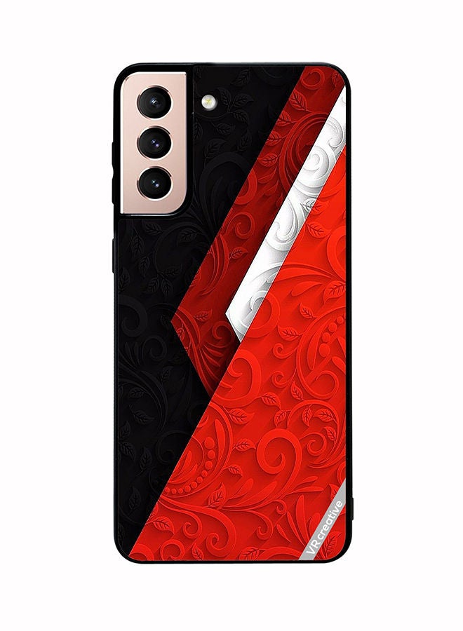 VR CREATIVE Protective Case Cover For Samsung Galaxy S21 5G Vector Design Design Multicolour - Image 1