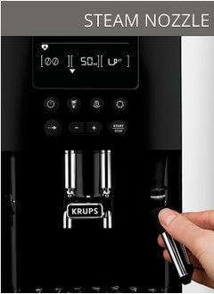 Krups KRUPS Coffee Machine | Arabica Digital Fully Automatic Coffee Machine | Coffee Maker | Automatic Espresso Machine | Bean to Cup | Espresso | Cappuccino | | 2 Years Warranty |EA817840 , Black & Silver  - Image 3