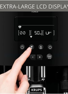 Krups KRUPS Coffee Machine | Arabica Digital Fully Automatic Coffee Machine | Coffee Maker | Automatic Espresso Machine | Bean to Cup | Espresso | Cappuccino | | 2 Years Warranty |EA817840 , Black & Silver  - Image 2