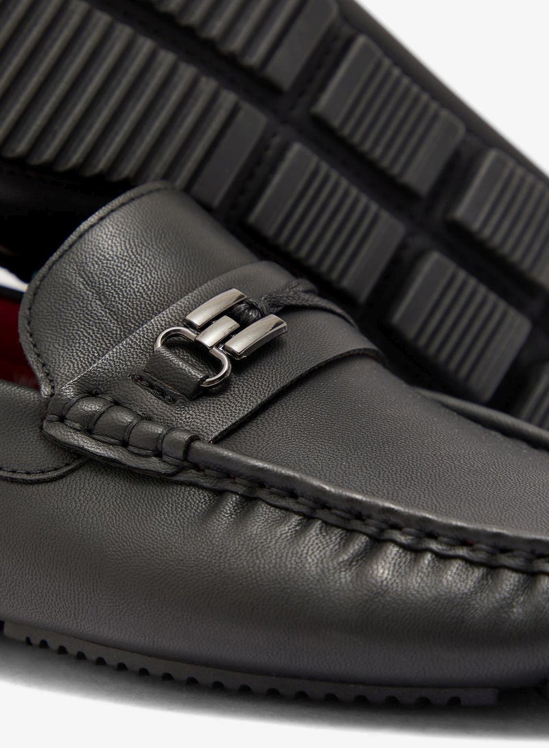 Robert Wood Bit Detail Driving Loafers - Image 4