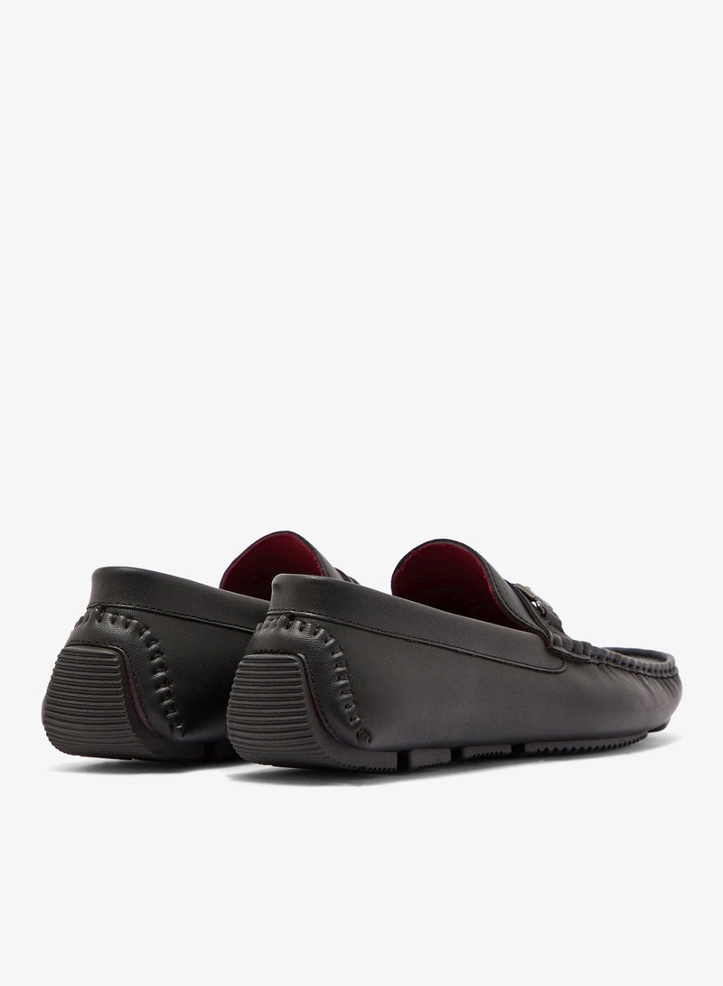 Robert Wood Bit Detail Driving Loafers - Image 2
