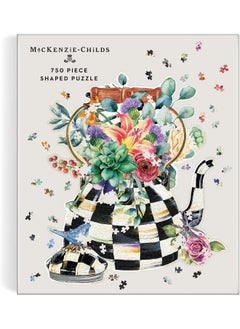 Galison MacKenzie-Childs Blooming Kettle 750 Piece Shaped Puzzle  - Image 3