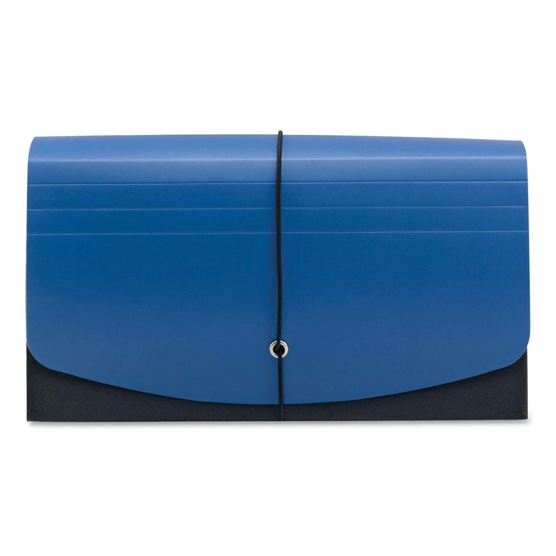 Smead Two-Way Handy Organizer File, 21 Pockets, Alphabetic (A-Z) and Monthly (Jan-Dec), Flap and Elastic Cord Closure, Blue/Black (70506) - Image 4