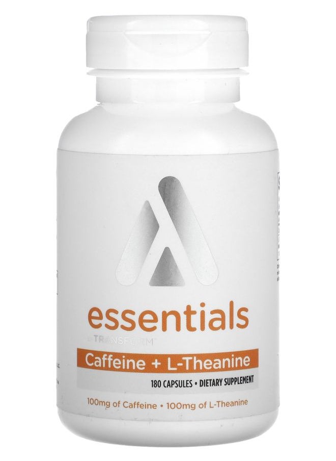 TransformHQ Essentials Caffeine + LTheanine 180 Capsules 