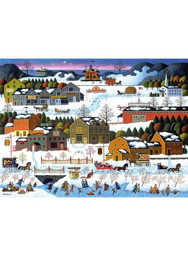 Buffalo Games - Charles Wysocki - Hickory Haven Canal - 1000 Piece Jigsaw Puzzle for Adults -Challenging Puzzle Perfect for Game Nights - Finished Size is 26.75 x 19.75 - Image 2