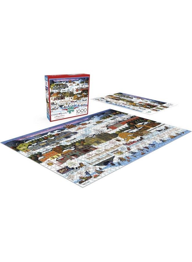 Buffalo Games - Charles Wysocki - Hickory Haven Canal - 1000 Piece Jigsaw Puzzle for Adults -Challenging Puzzle Perfect for Game Nights - Finished Size is 26.75 x 19.75 - Image 4