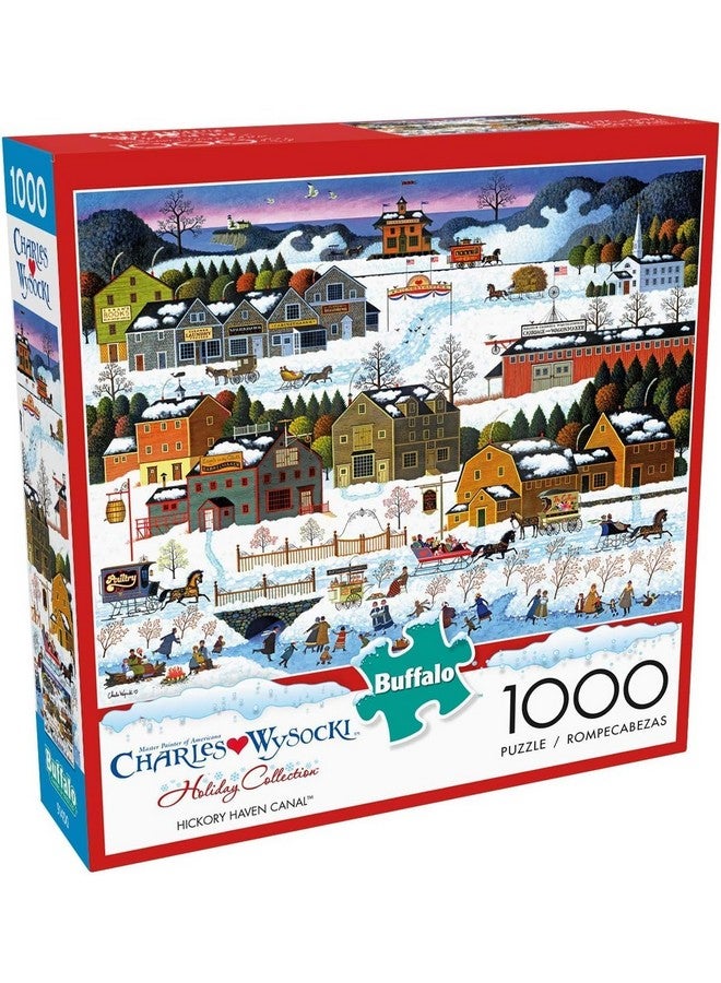 Buffalo Games - Charles Wysocki - Hickory Haven Canal - 1000 Piece Jigsaw Puzzle for Adults -Challenging Puzzle Perfect for Game Nights - Finished Size is 26.75 x 19.75 - Image 1
