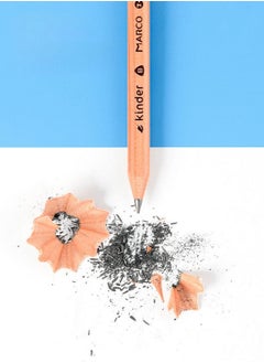 Marco 4PCS HB Pencils Kit include Pencil Sharpener and Eraser, Preschool Childre Kindergarten Dedicated Lead Free Correction Grip Gesture Pencil  - Image 3