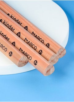 Marco 4PCS HB Pencils Kit include Pencil Sharpener and Eraser, Preschool Childre Kindergarten Dedicated Lead Free Correction Grip Gesture Pencil  - Image 2