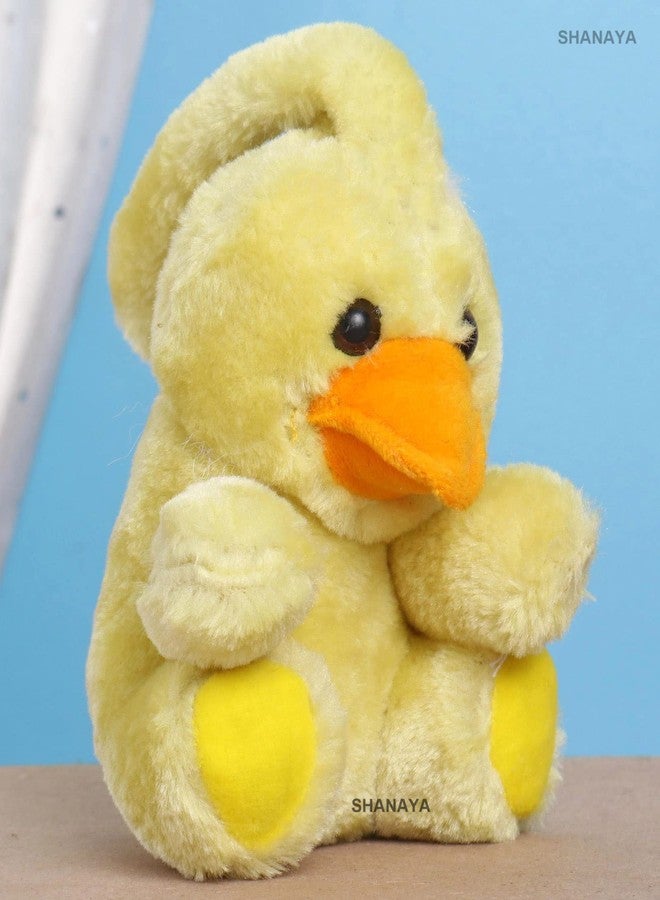 SHANAYA Hanging Soft Rattle Toys for Babies Girls Boys Car Seat Crib Cot Plush Toy Made from Short Fur (Duck) - Image 2