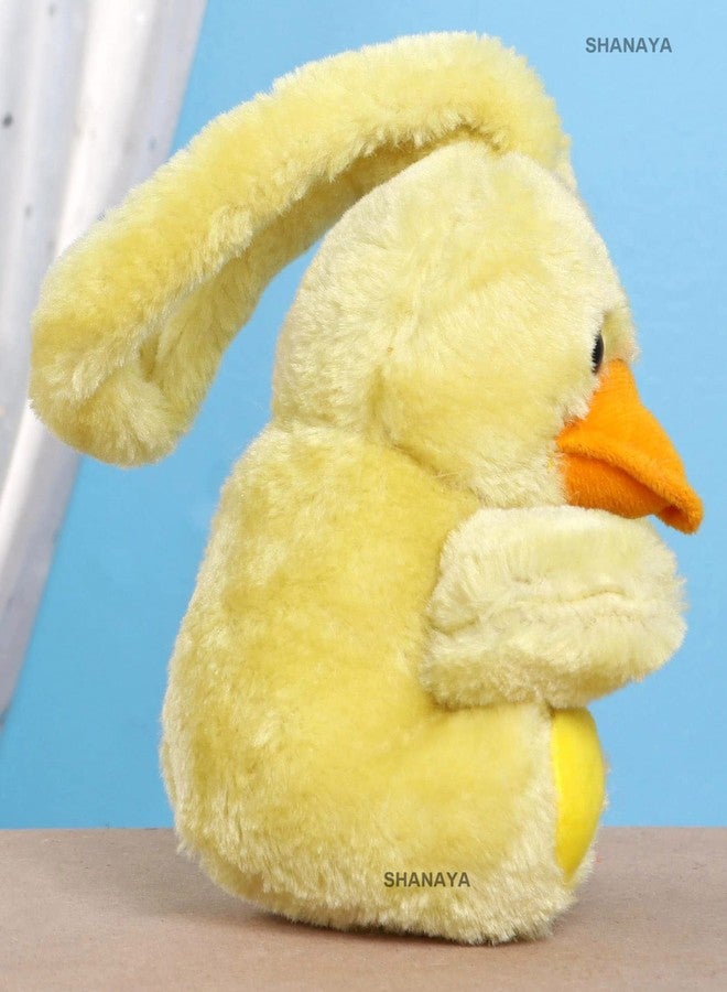 SHANAYA Hanging Soft Rattle Toys for Babies Girls Boys Car Seat Crib Cot Plush Toy Made from Short Fur (Duck) - Image 4