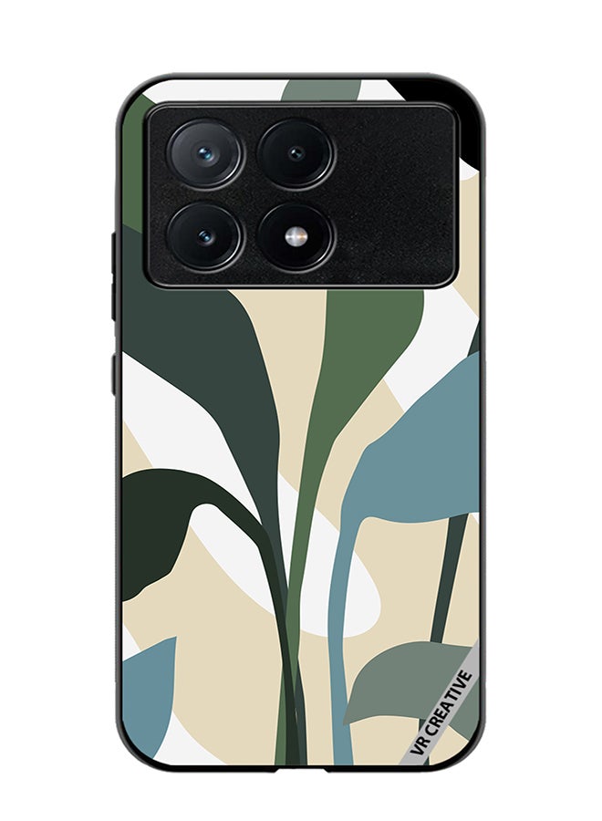 VR CREATIVE Protective Case Cover For Xiaomi Poco X6 Pro Leaf Tropical Design Multicolour - Image 1
