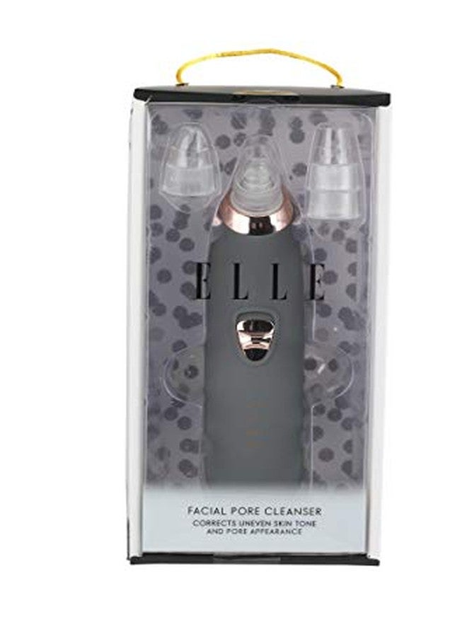 Elle Facial Pore Cleanser, Removes Blackheads & Whiteheads, Vacuum Suction Dirt/Oil Fast, Includes 4 attachments, Sage Grey - Image 3