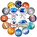 Pedel 16 Pieces Space Balloons Galaxy Planet Balloons Large Outer Space Theme Inflatable Balloon Astronaut Spaceship Rocket Galaxy Balloon for Kids Planet Birthday Party Decorations - Image 2