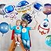 Pedel 16 Pieces Space Balloons Galaxy Planet Balloons Large Outer Space Theme Inflatable Balloon Astronaut Spaceship Rocket Galaxy Balloon for Kids Planet Birthday Party Decorations - Image 4