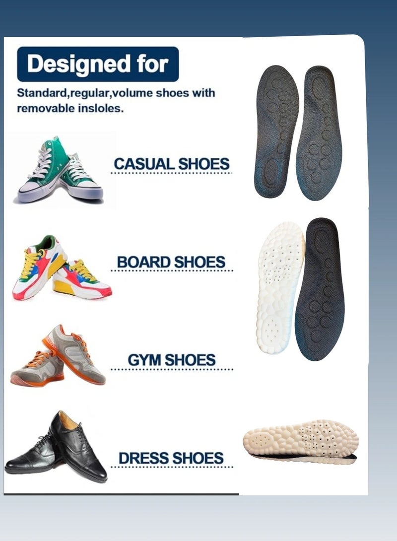 Honeycomb design breathable insole free size, freecut full pad black memoryform soft insole largesize  - Image 4