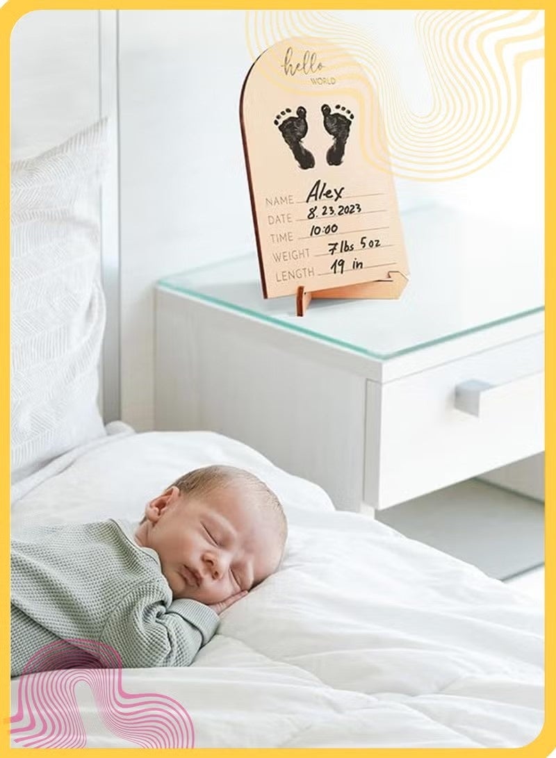 Unewshi Baby Keepsake Frames, Cute Wooden Ultrasound Picture Frame, Double-Sided Design, Pregnancy Or Baby Birth Announcement Decor, Nursery Sonogram Photo Frame, Pregnancy Gift For First Time Moms. - Image 5