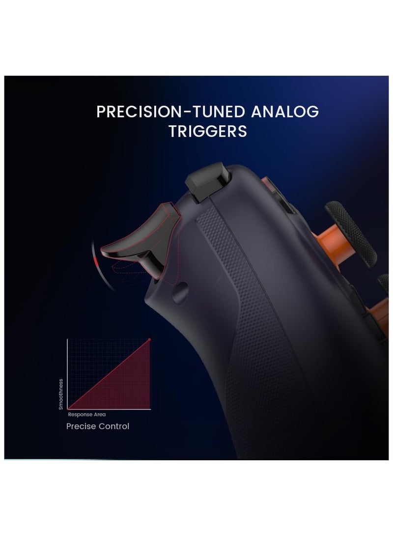 وحدة تحكم لاسلكية Nova Lite 2.4 جرام لأجهزة الكمبيوتر التي تعمل بنظام Windows وiPhone وAndroid وSwitch وSteam Deck، لوحة ألعاب مزودة بخاصية Hall Effect Trigger وTurbo وRumble Vibration (Nova Lite Da - Image 4