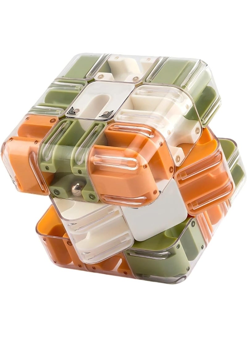 Large Rubik Race Game, 3D Maze Puzzle Games for Kids 8-12, Color-Match Puzzle Game, Education Sensory Toys Birthday Gift for Adults Kids 8 9+ Year Old Boy - Image 1