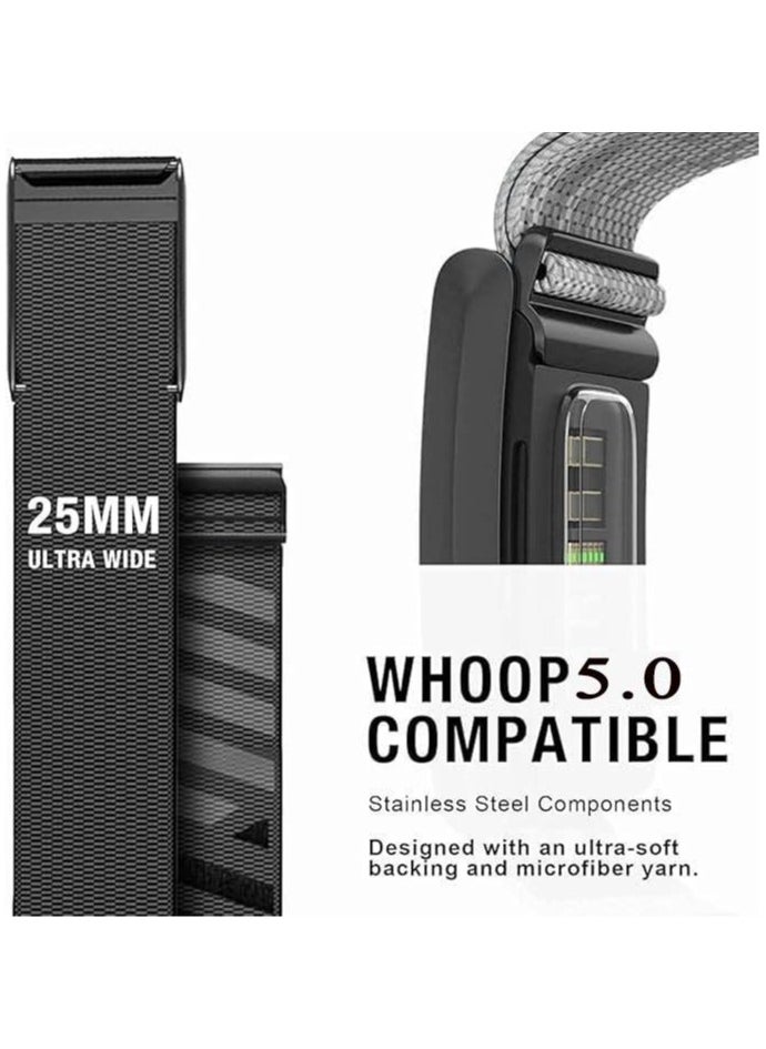 TEMPO Stretchy Nylon Replacement Band Compatible with WHOOP 5.0, One, Peak | Wearable Health, Fitness & Activity Tracker Stylish, Comfortable & Breathable and Adjustable Wristband Replacement Strap Easy to Use and Perfect for Every Occasion  - Image 3