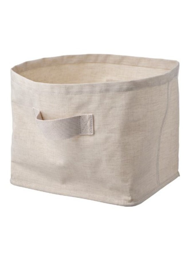 IKEA (IKEA) Storage basket, textile/beige, 30x25x25 cm  - Image 1