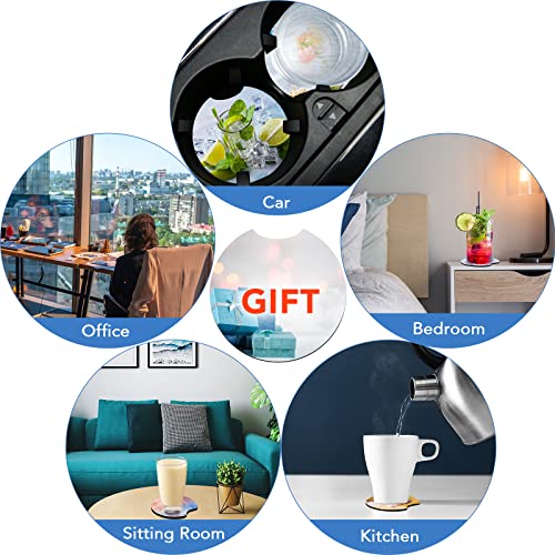 NEOACT 150 PCS Sublimation Blank Car Coasters, 2.75 in Circular Opening Blank Sublimation Coasters for Sublimation Thermal Transfer Heat Press Printing - Image 4
