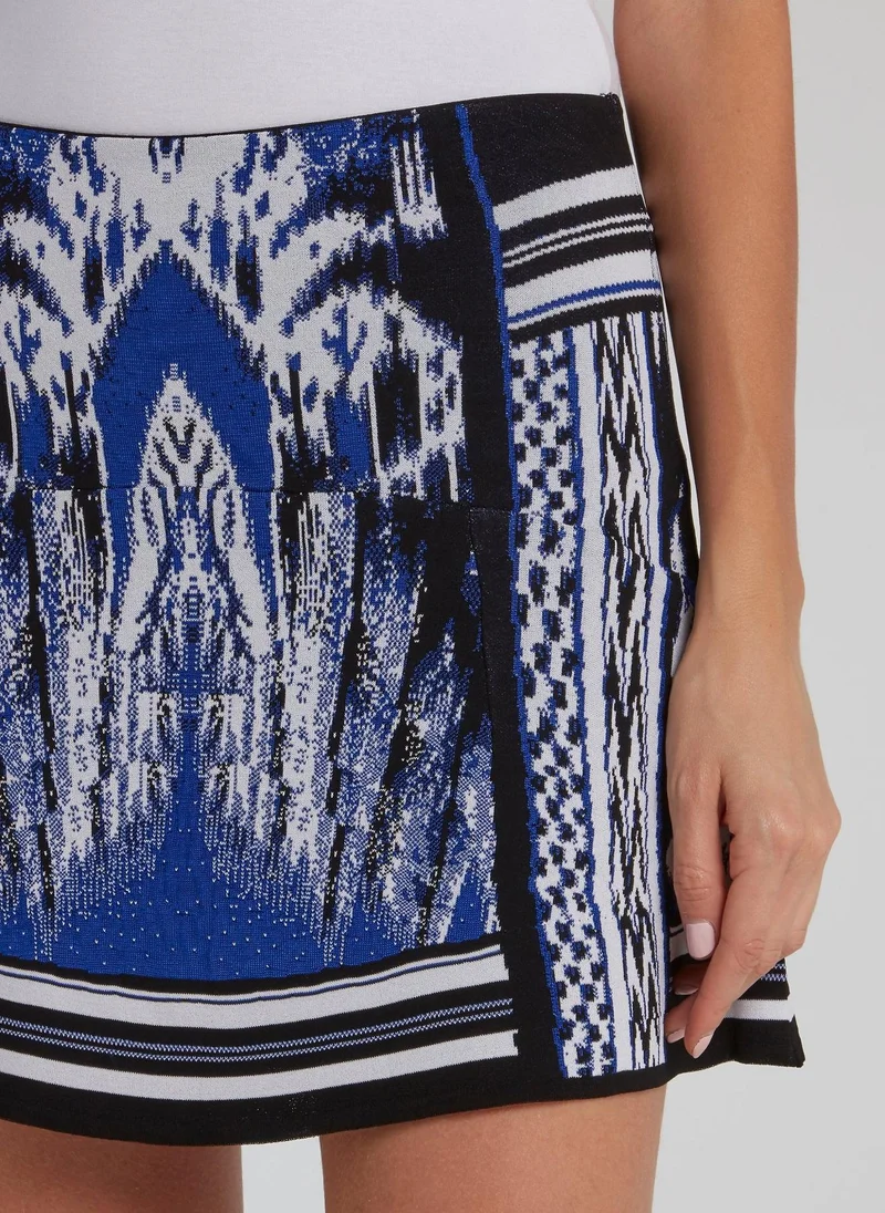 roberto cavalli A-Line Knitted Mini Skirt
