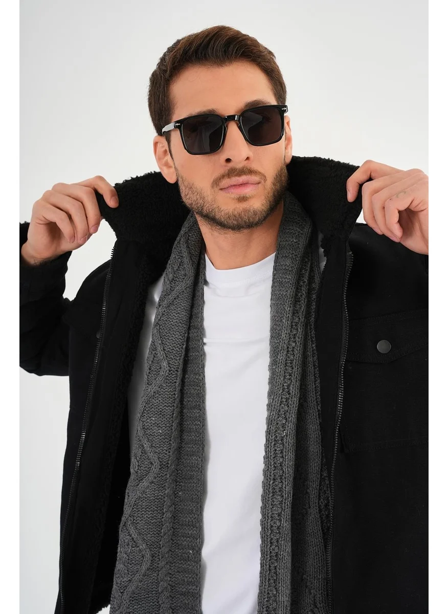 الكسندر جاردي Alexandergardı Knitted Detail Scarf (E22-18842)
